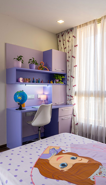 Purple Study Kids Room